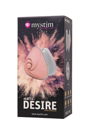 Вибратор Mystim Heart ?s Desire силикон, розовый, 6,7 см