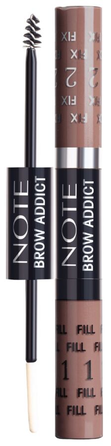 NOTE Многофункциональный гель-тинт для бровей BROW ADDICT TINT & SHAPING GEL 03, темно-коричневый # §