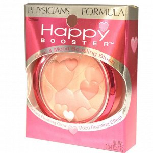 Physicians Formula, Inc., Happy Booster, сияющие и повышающие настроение румяна, 7324 натуральный тон, 0.24 унций (7 г)