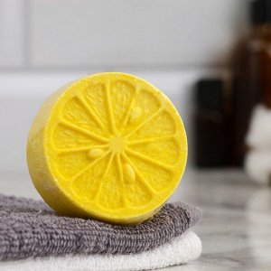 Бомбочка для ванны "Половинка апельсина", желтый, 60 гр "Добропаровъ"