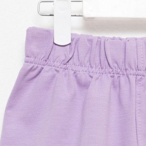 Костюм детский (футболка, шорты) MINAKU: Casual Collection, лиловый, рост, см