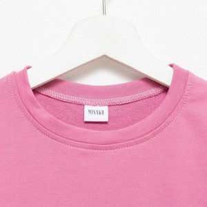 Костюм детский (футболка, шорты) MINAKU: Casual Collection, пудровый, рост, см