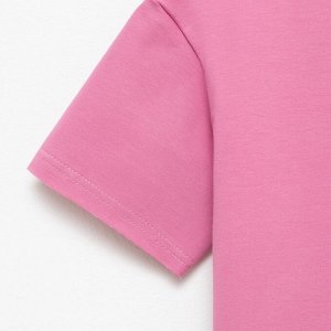 Костюм детский (футболка, шорты) MINAKU: Casual Collection, пудровый, рост, см
