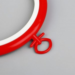 Пяльцы для вышивания с подвесом, пластиковая, d=9/12 см, МИКС