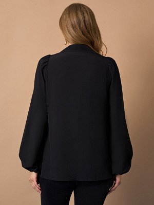 Блузка 0059-27а черный матовый
