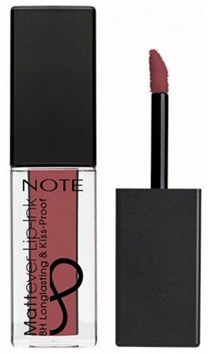 NOTE Помада-тинт жидкая матовая MATTEVER LIP-INK 06, розовый румянец #