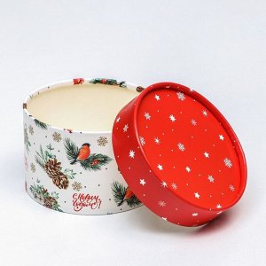 Коробка «Снегирь на веточке» завальцованная без окна 13?8.5 см