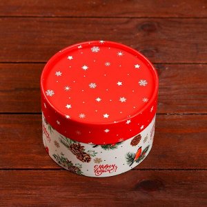 Коробка «Снегирь на веточке» завальцованная без окна 13?8.5 см
