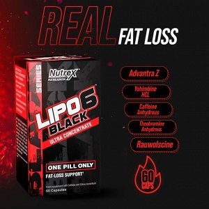 Жиросжигатель Nutrex Lipo-6 Black Ultra Concentrate - 60 капсул