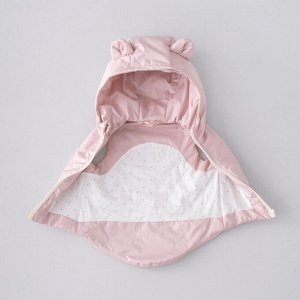 Безрукавка детская утепленная "Жилет Орсетто", розовая пудра