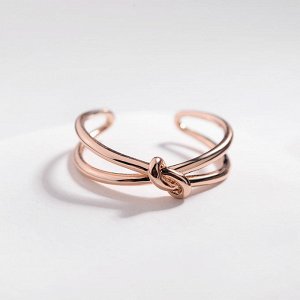 Кольцо Позолоченное розовым золотом 750 пробы (18K Gold Plated) заплетенное кольцо в оригинальном исполнении!