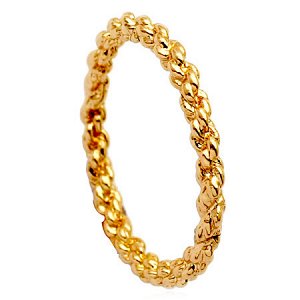 Кольцо Позолоченное розовым золотом 750 пробы (18K Gold Plated) классическое плетённое кольцо! Цвет Российского золота, один в один, не отличить!