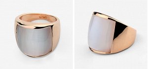 Кольцо Позолоченное розовым золотом 750 пробы (18K Gold Plated) кольцо с переливающимся опалом! Размер камня: 18 на 18 мм. Цвет Российского золота, один в один, не отличить!