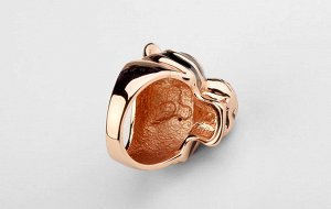 Кольцо Позолоченное розовым золотом 750 пробы (18K Gold Plated) кольцо c супер блестящими кристаллами Swarovski Stellux и качественной глянцевой эмалью! Цвет Российского золота!