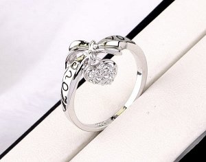 Кольцо Позолоченное белым золотом 750 пробы (18K Gold Plated) кольцо c супер блестящими прозрачными австрийскими кристаллами Swarovski Stellux!
