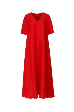 Платье Рост: 170 Состав: 70%лен 30%вискоза. Комплектация платье. Цвет красный
