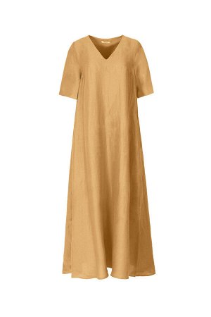 Платье Рост: 170 Состав: 70%лен 30%вискоза. Комплектация платье. Цвет песочный