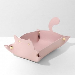 Подставка универсальная «Котик» складная, 17x22 см, цвет розовый