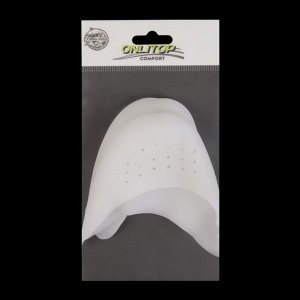 ONLITOP Подследники на пальцы ног, дышащие, силиконовые, 9 × 9 см, пара, цвет белый