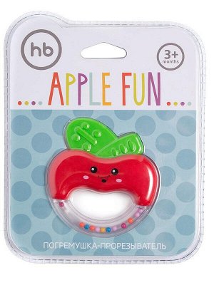 Прорезыватель-погремушка Happy Baby Apple Fun