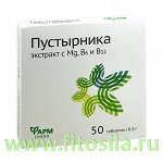 Пустырника экстракт с Mg и витаминами В6 и В12, табл. 0,5 г №50 БАД &quot;Фармгрупп&quot;