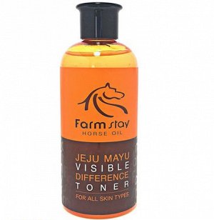 КR/ FarmStay Visible Difference Horse Oil Moisture Toner Тонер увлажняющий для лица "Лошадиное масло", 350мл