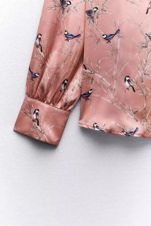 Женская блуза с принтом Птицы