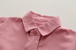 Детский костюм для девочек: жилет принт "заяц", рубашка с галстуком+ брюки, цвет розовый/коричневый