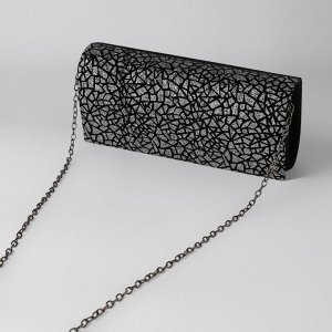Цепочка для сумки, с карабинами, железная, 5 x 7 мм, 120 ± 5 см, цвет чёрный никель