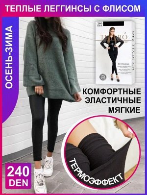Леггинсы Почувствуйте тепло и комфорт в термолеггинсах с мягким ворсом Teatro ICE STYLE 240 leggings, плотностью 240 den. Благодаря технологии Termofleece (начес с внутренней стороны) колготки бархати