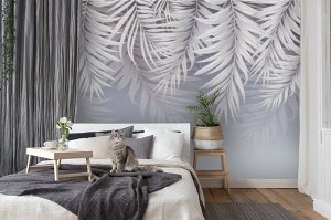 3D Фотообои «Туманные ветви».