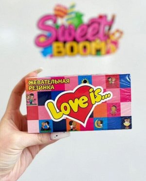 Жевательная резинка Love is / Жвачка Лов из микс "мозайка" 25 штук 105 гр