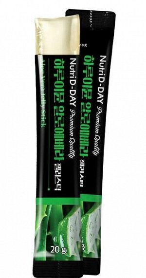 Nutri D-Day Желейная палочка с алоэ вера для иммунитета Premium Aloe Vera Jelly Stick, 20гр * 1шт