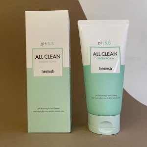 Heimish Слабокислотный гель для умывания для чувствительной кожи  pH 5.5 All Clean Green Foam, 150 мл