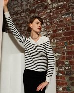 Пуловер   STRIPED ROUND NECK SWEATER
