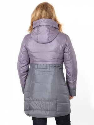 YM14-018-1 куртка женская, серо-сиреневая