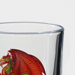 Кружка «Красный дракон», стеклянная, 200 мл