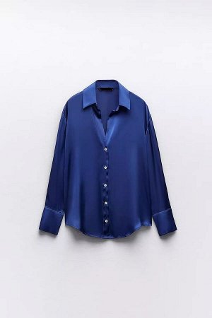 Женская синяя блуза