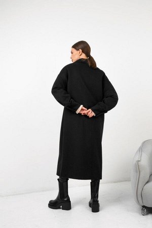 Шерстяное Пальто "Франция", Черное. Арт. 486