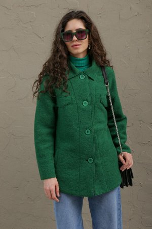 MiLtex Куртка Из Валяной Шерсти Женева, Зеленая. Арт.515