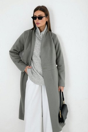 Шерстяное Пальто-Платье В Японском Стиле, Осока. Арт. 457