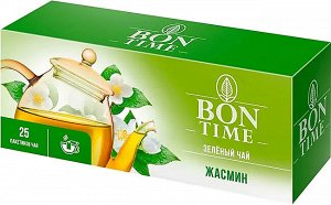 «Bontime», чай зелёный «Жасмин», 25 пакетиков, 37 г
