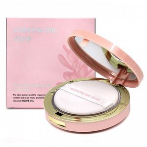 Enough  Матирующая пудра с коэнзимом Q10 и олива №13 (Светло-бежевый) Coenzyme Q10 Olive Moisture Two Way Cake SPF28/PA++, 20 гр