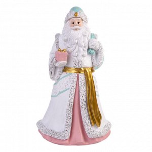 Новогодняя фигурка Дедушка Мороз Светлый, высота 25.5 см