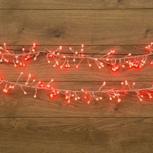 Гирлянда светодиодная Мишура Neоn-Night, 288 светодиодов, 3 метра, красный цвет