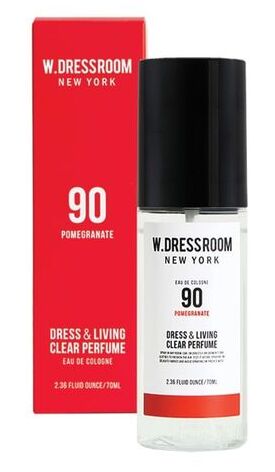 W.Dressroom Парфюмированный спрей для одежды и дома с фруктовым ароматом  Dress & Living Clear Perfume Portable No.90 Pomegranate 70 мл