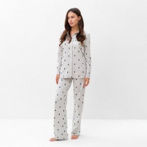 Пижама новогодняя женская (футболка, брюки) KAFTAN «Елки»