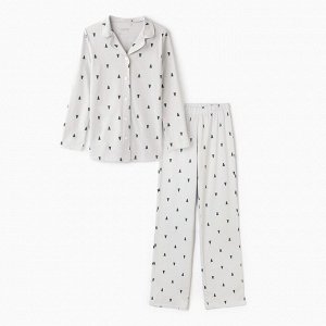 Пижама новогодняя женская (футболка, брюки) KAFTAN «Елки»