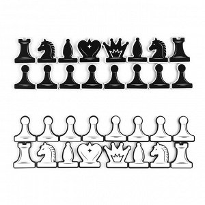 Фигуры для демонстрационных шахмат "Время игры", 32 шт, 5 х 4 см