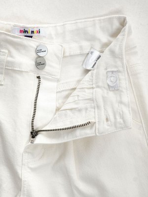 Белые джинсы для девочки (122-146см) 33-1074-1(3) белый